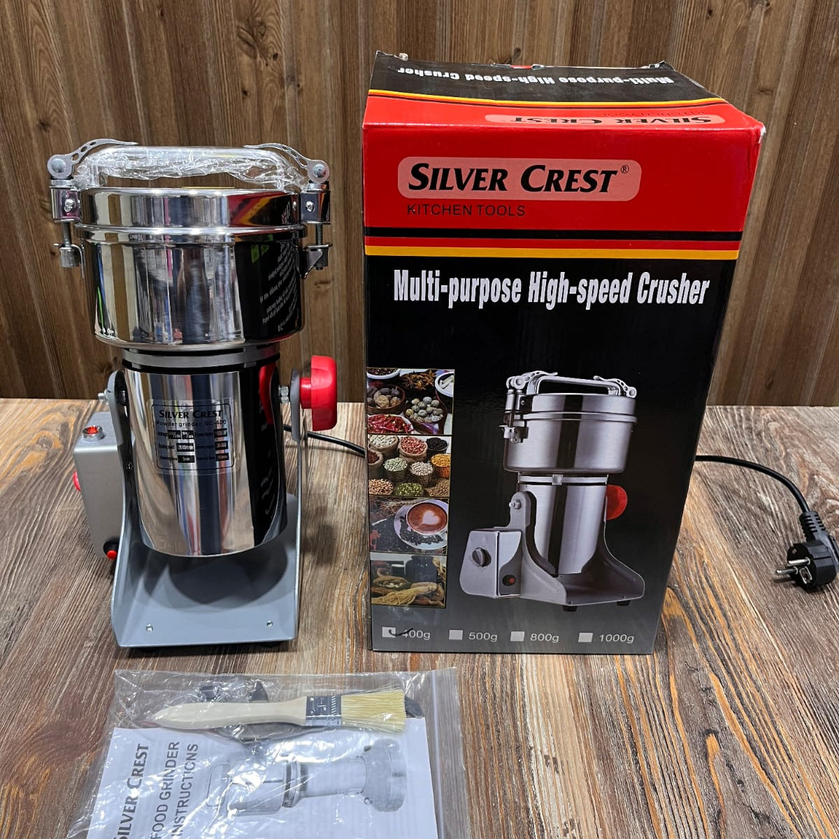 Silver Crest Electric Powerful Powder Grinder and Cereal Grinder 400g All Metal