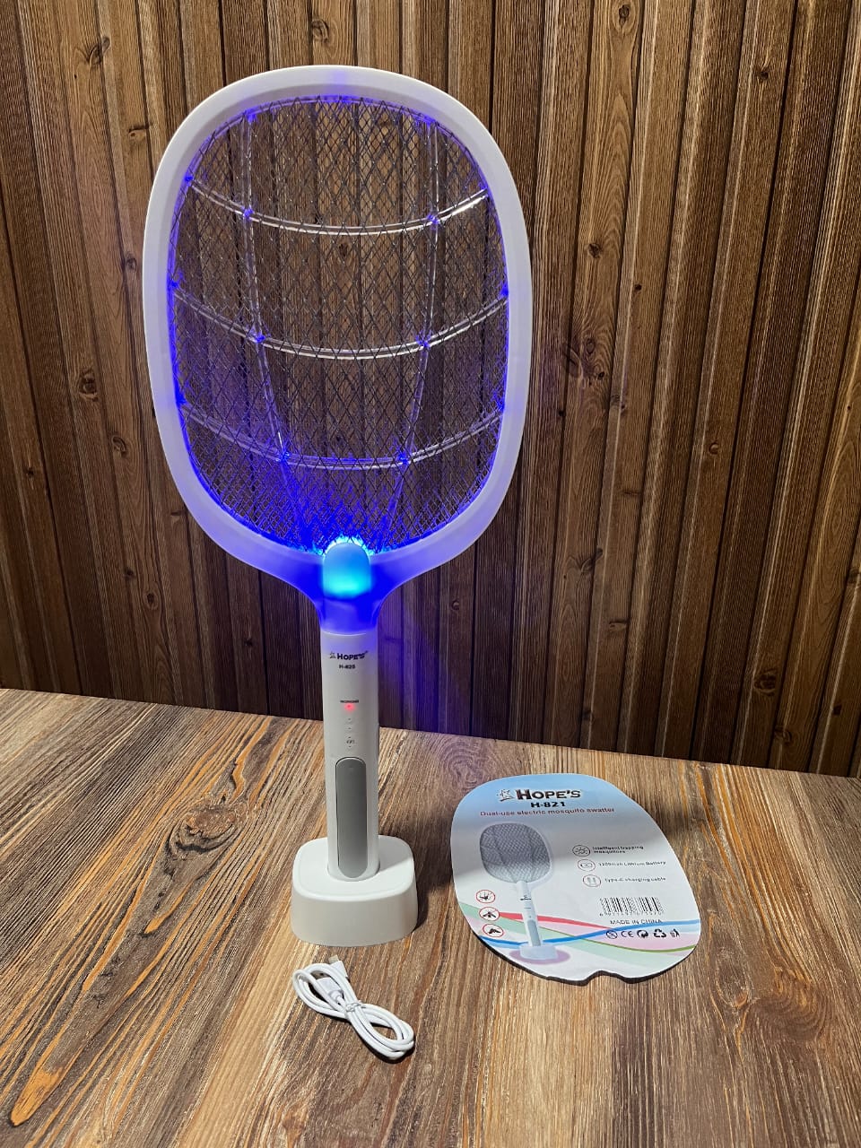 Electric Mosquito Killer Racket Rechargeable 2 in 1 UV Lamp | Mosquito Killer Bat