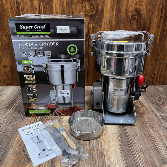 Super Crest |1000g powder grinder with a copper motor.