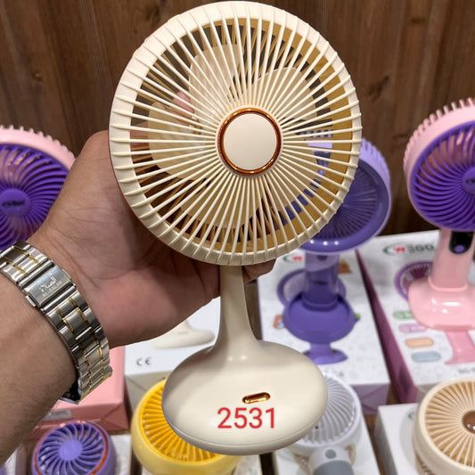 Rechargeable Three Gear Speed Desktop Cooling Fan