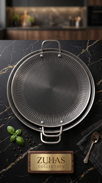 [ 38 cm ] Honeycomb Laser Coated Tawa high-quality