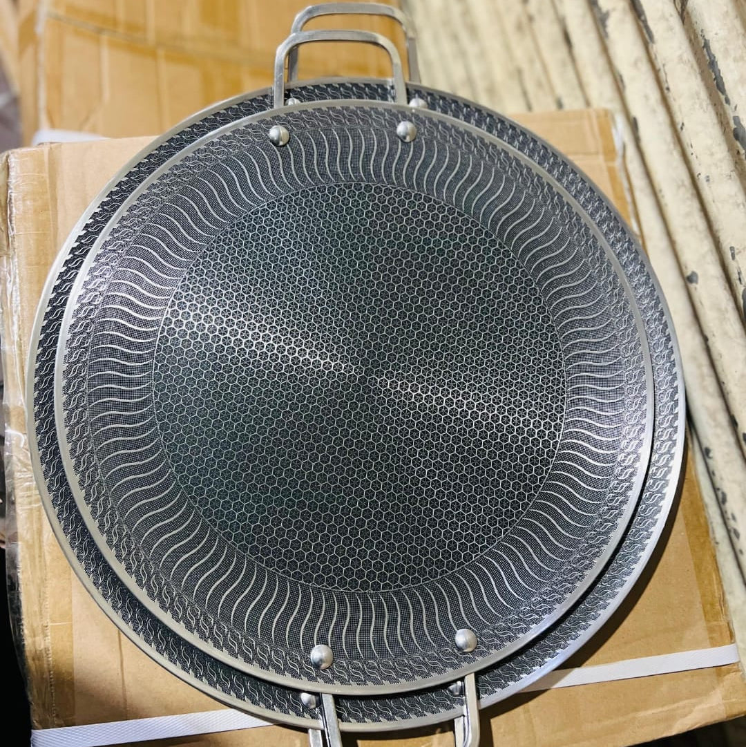 [ 38 cm ] Honeycomb Laser Coated Tawa high-quality