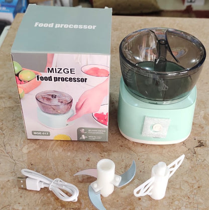 RECHARGEABLE MINI FOOD PROCESSOR & CHOPPER (MIZGE MGE-017)