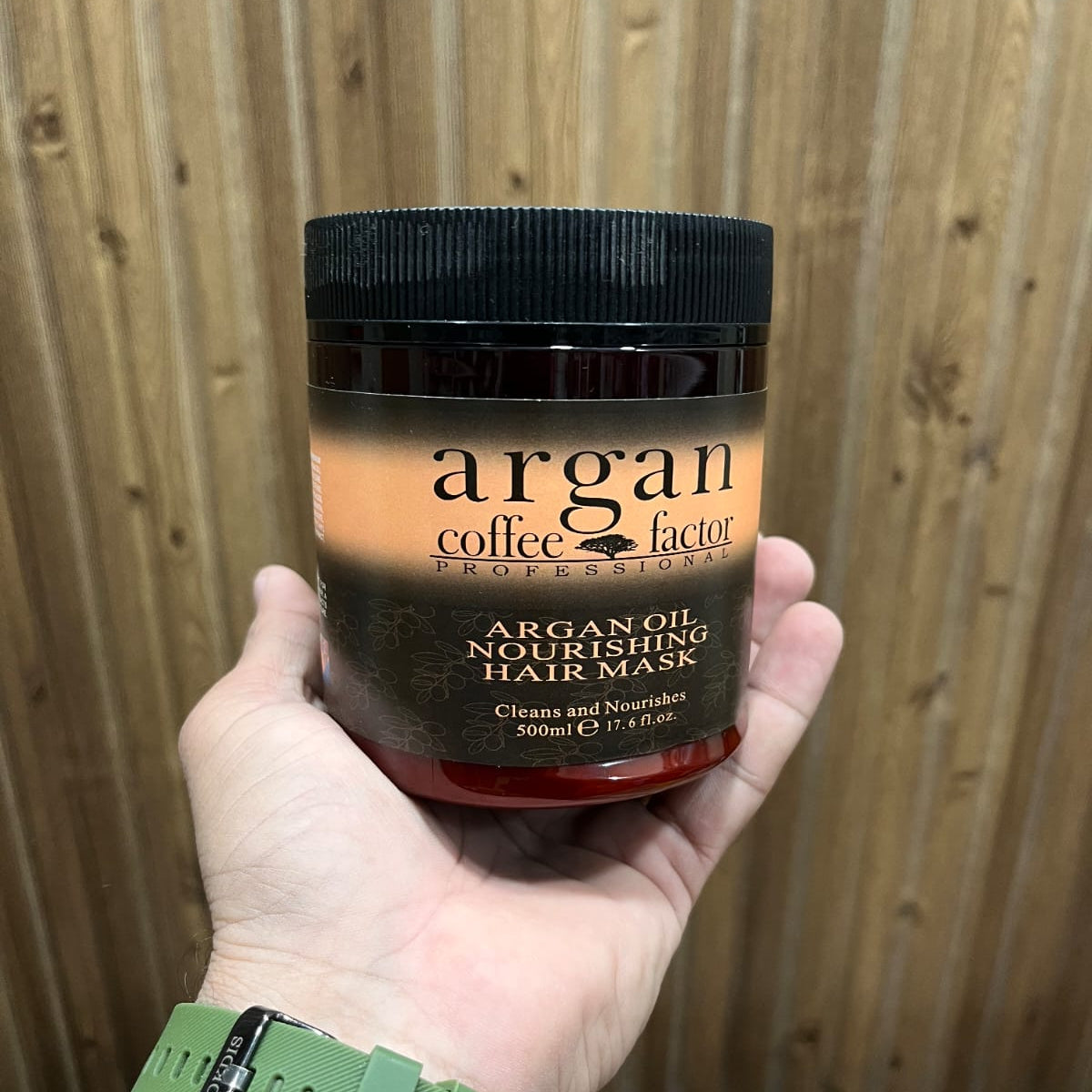 Argan Coffee Factor Professional Nourishing Hair Mask 500ml jar