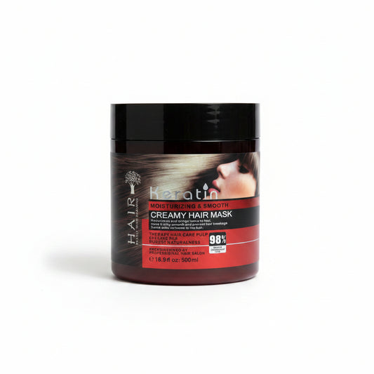 Keratin Moisturizing & Smooth Creamy Hair Mask (500ml)