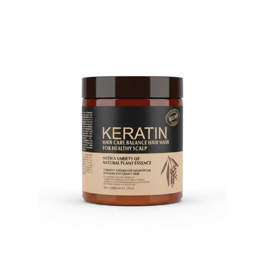 Brazil Nut Keratin Hair Care Balance Hair Mask for a healthy scalp, featuring a formula designed to repair and nourish damaged hair 1000ml