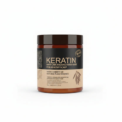 Brazil Nut Keratin Hair Care Balance Hair Mask for a healthy scalp, featuring a formula designed to repair and nourish damaged hair 1000ml