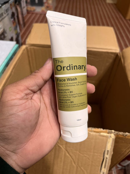 The Ordinary Hyaluronic Acid 2% + B5 face wash 100ml tube