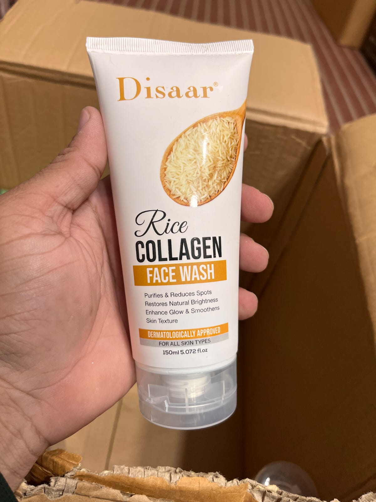 Disaar Rice Collagen Face Wash – Purifying & Brightening Cleanser (150ml)
