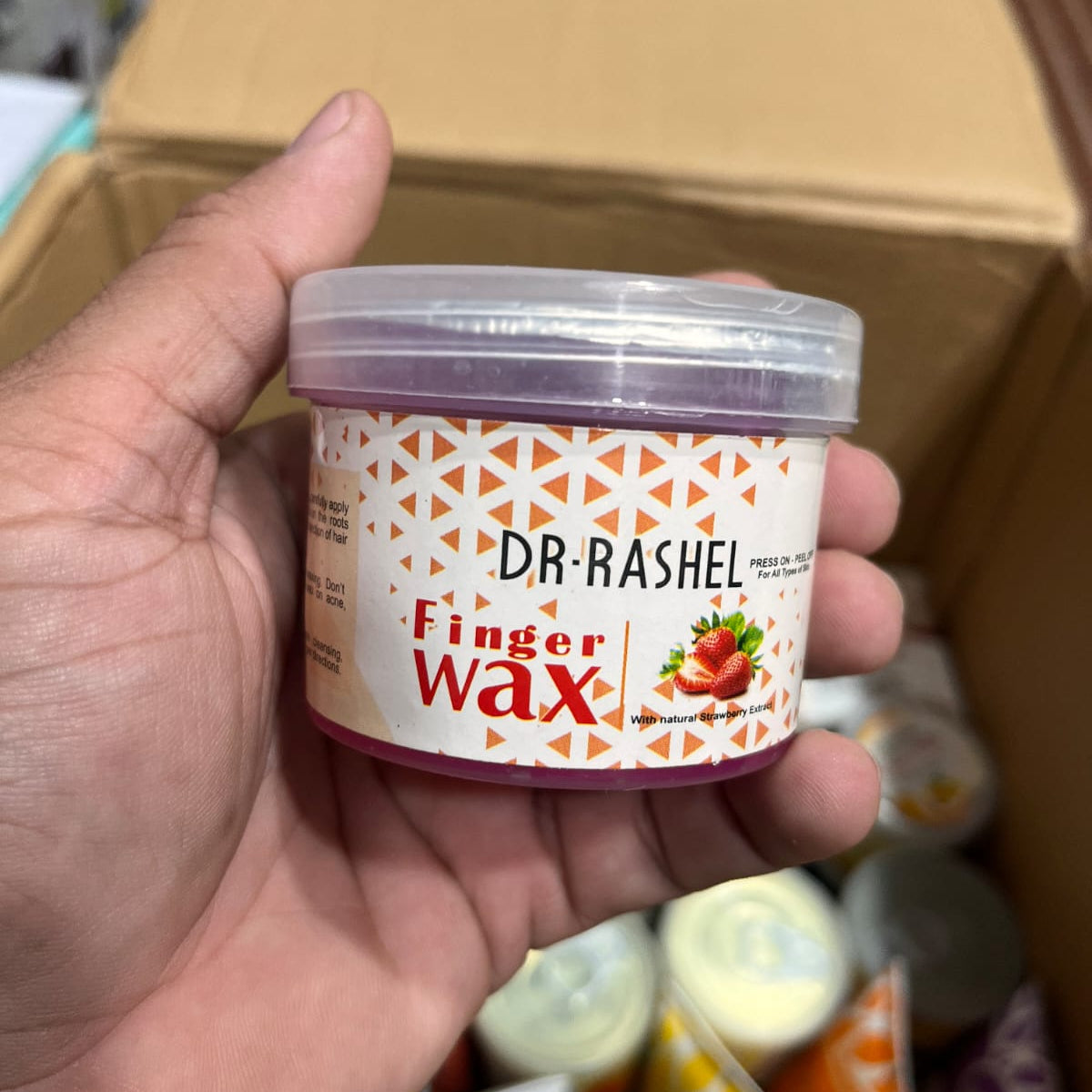 Dr. Rashel Finger Wax (Strawberry Extract) – Press On, Peel Off Hair Removal