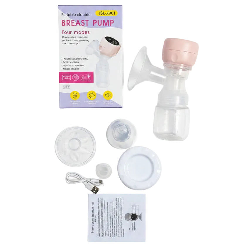 JSL-X901 Portable Electric Breast Pump with 4 Modes & USB Rechargeable Battery