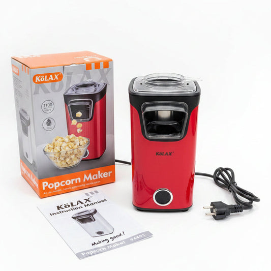 Kölax 1100W Hot Air Popcorn Maker Machine – Red, Model 94401 (New in Box)