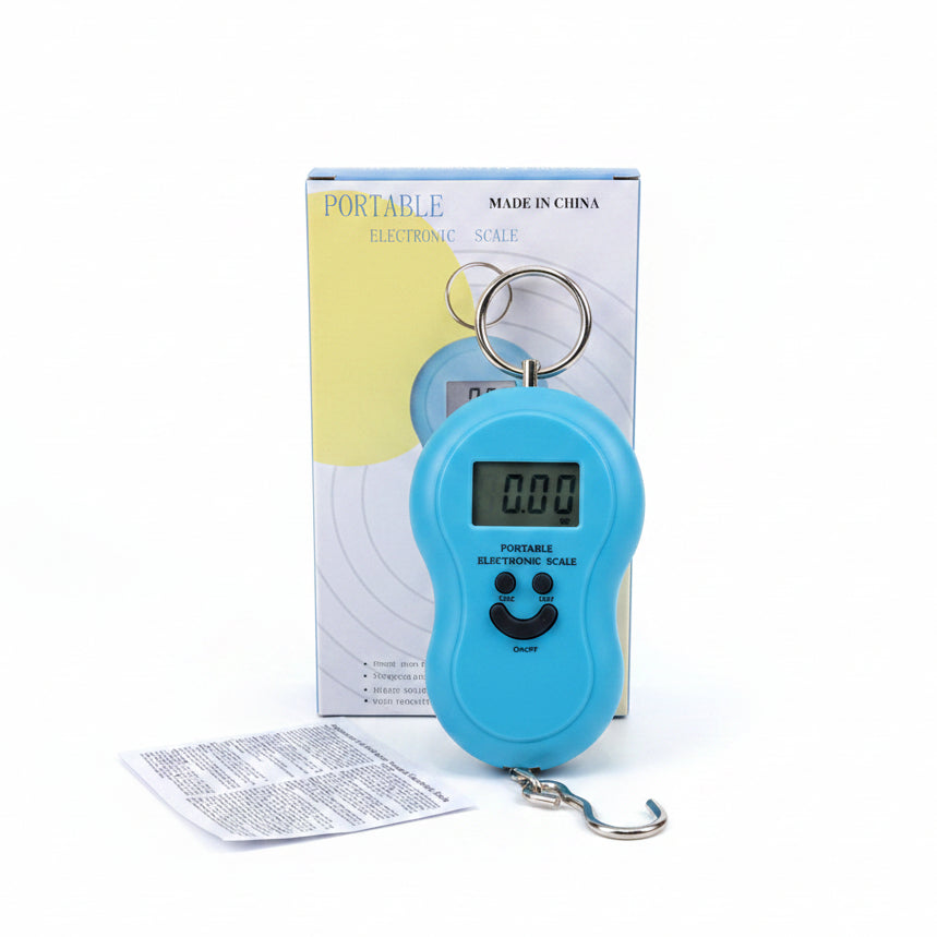 50kg/10g Portable Electronic Hanging Luggage Scale with Backlight LCD