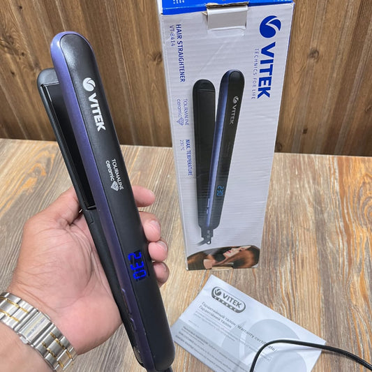 Vitek VT-8414 Tourmaline Ceramic Hair Straightener – LCD Display, Max 230°C