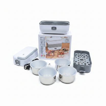 Portable Electric Heating Lunch Box – 2.0L  [200W] Multi-Layer Food Steamer &amp; Warmer