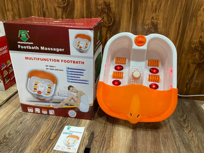Ruifengqiangqiang Multifunction Footbath Massager RF-368A-1 – Electric Heated Foot Spa Tub with Infrared & Bubble Massage