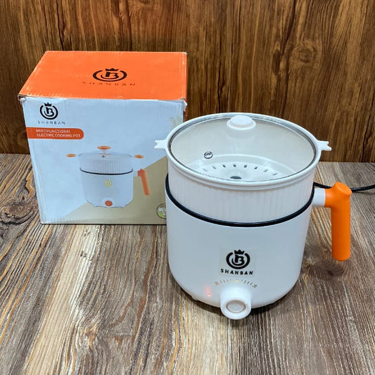 Shanban 1.8L Multifunctional Electric Cooking Pot With Steamer (600W)