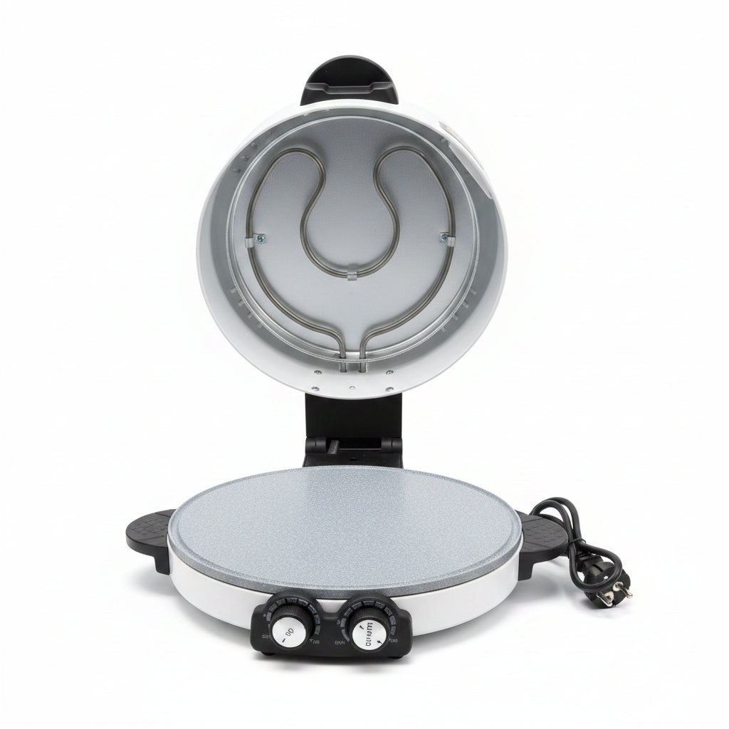 Crystels Electric Pizza & Roti Maker (30 CM, 2200W) – Multi-Functional Bread Maker