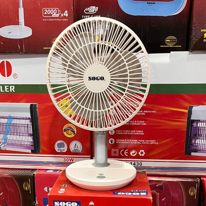 SOGO JPN-519 Rechargeable Fan Dual Battery