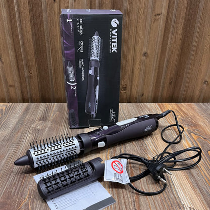Vitek VT-8235 Hair Dryer Brush Set | 2-in-1 Professional Ionic Blow Dry Styler