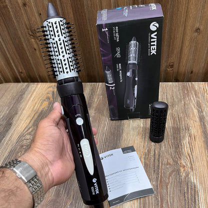Vitek VT-8235 Hair Dryer Brush Set | 2-in-1 Professional Ionic Blow Dry Styler