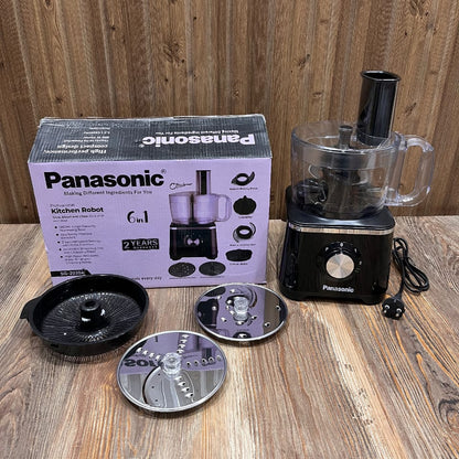 Panasonic Professional Kitchen Robot 6-in-1 Food Processor – 1.2L, 600W, Slice Shred & Chop