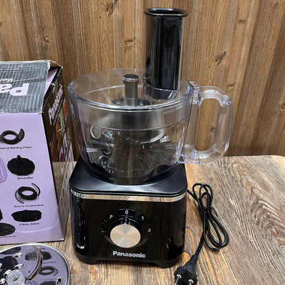 Panasonic Professional Kitchen Robot 6-in-1 Food Processor – 1.2L, 600W, Slice Shred & Chop
