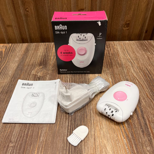 Braun Silk-épil 1 Epilator – Hair Removal from the Root, Up to 4 Weeks of Smooth Skin