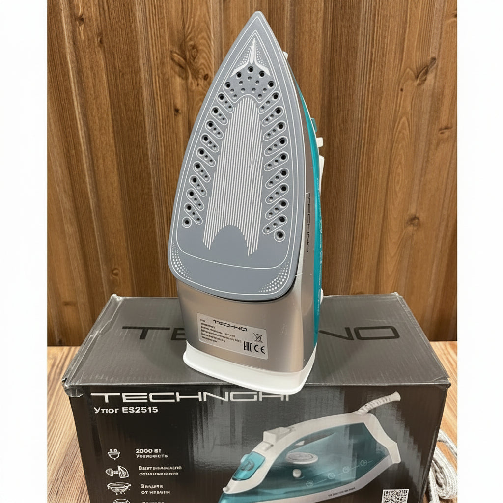Techno ES2515 2000W Steam Iron – Anti-Drip | Self-Cleaning | Powerful Steam Burst