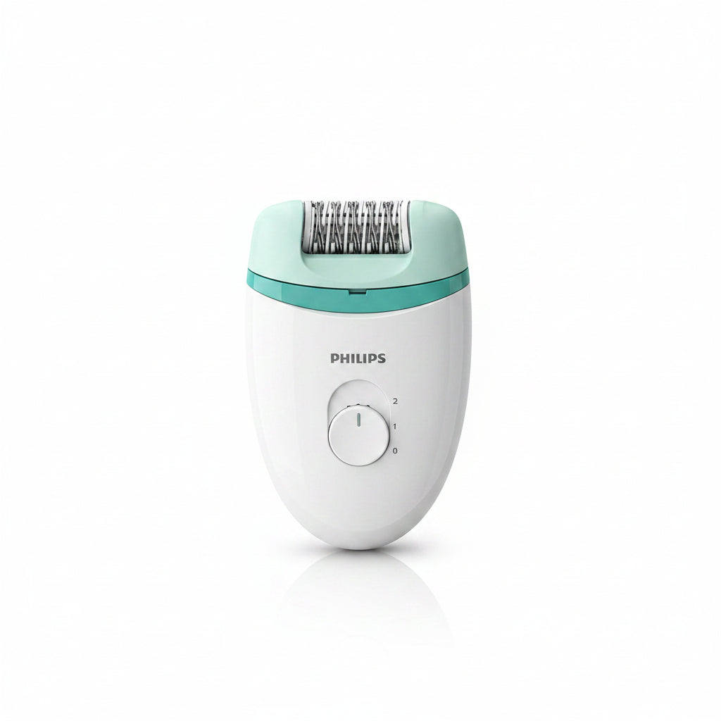 Philips Satinelle Essential Epilator (BRE224) – Compact Corded Epilator, Smooth Skin for Weeks