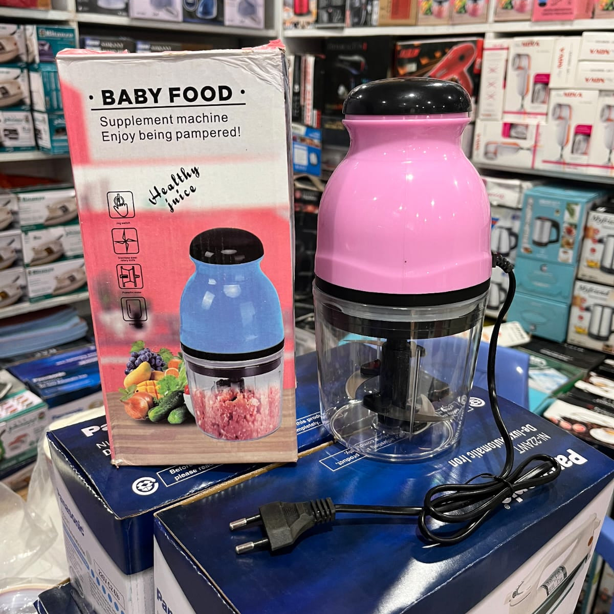 Baby Food Supplement Machine – Electric Mini Chopper for Healthy Baby Food & Juice