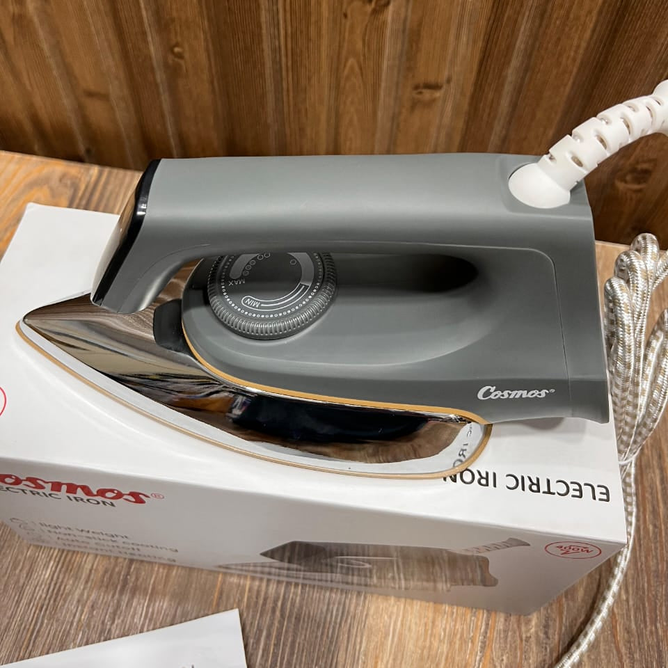Cosmos Electric Dry Iron – 400W Lightweight Non-Stick Coating with Auto Cutoff
