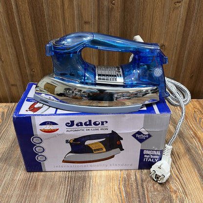 Jador Automatic Deluxe Iron – 1000W Teflon Coating Dry Iron (Original Italy Design)