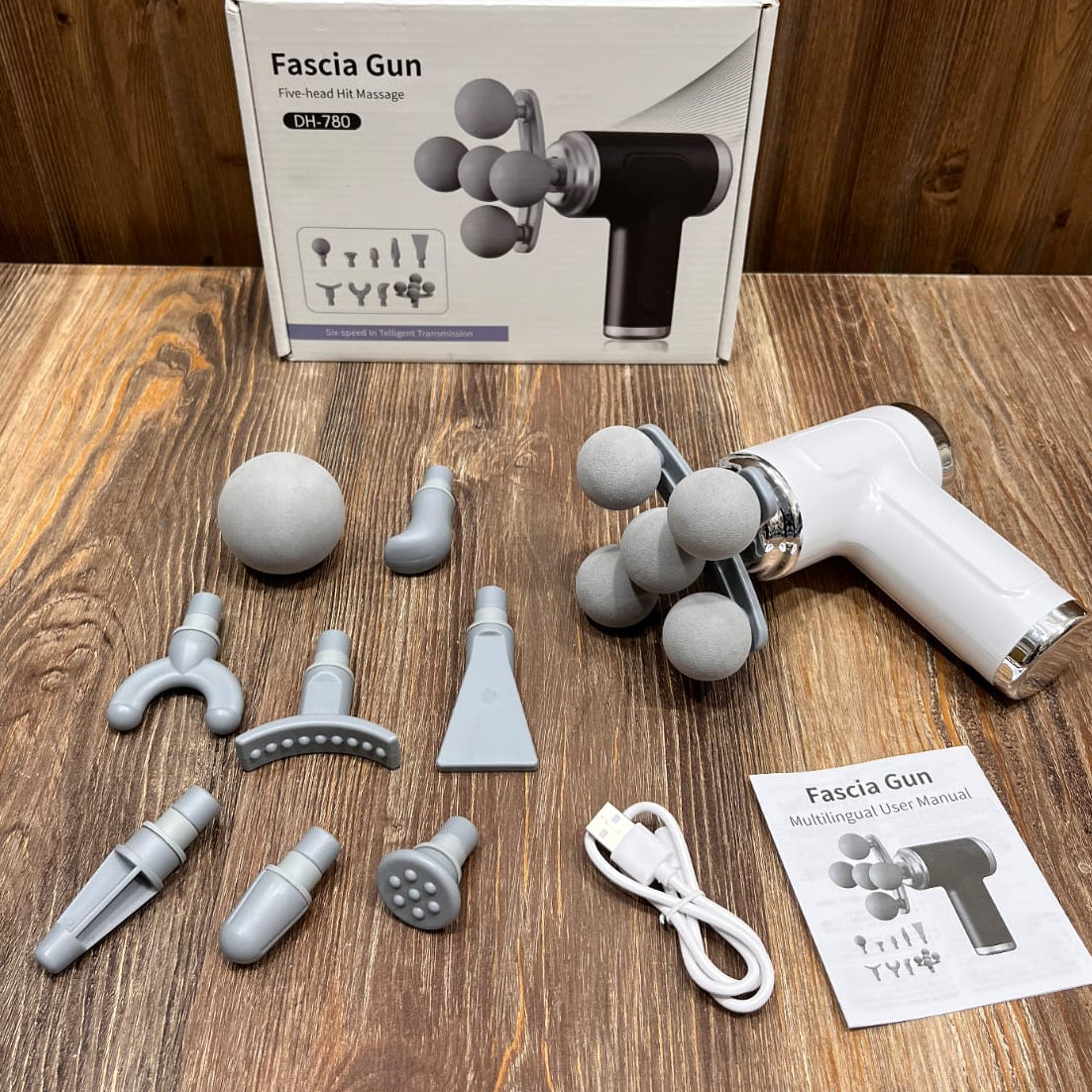 Fascia Massage Gun DH-780 (9-in-1 Deep Tissue Muscle Massager)