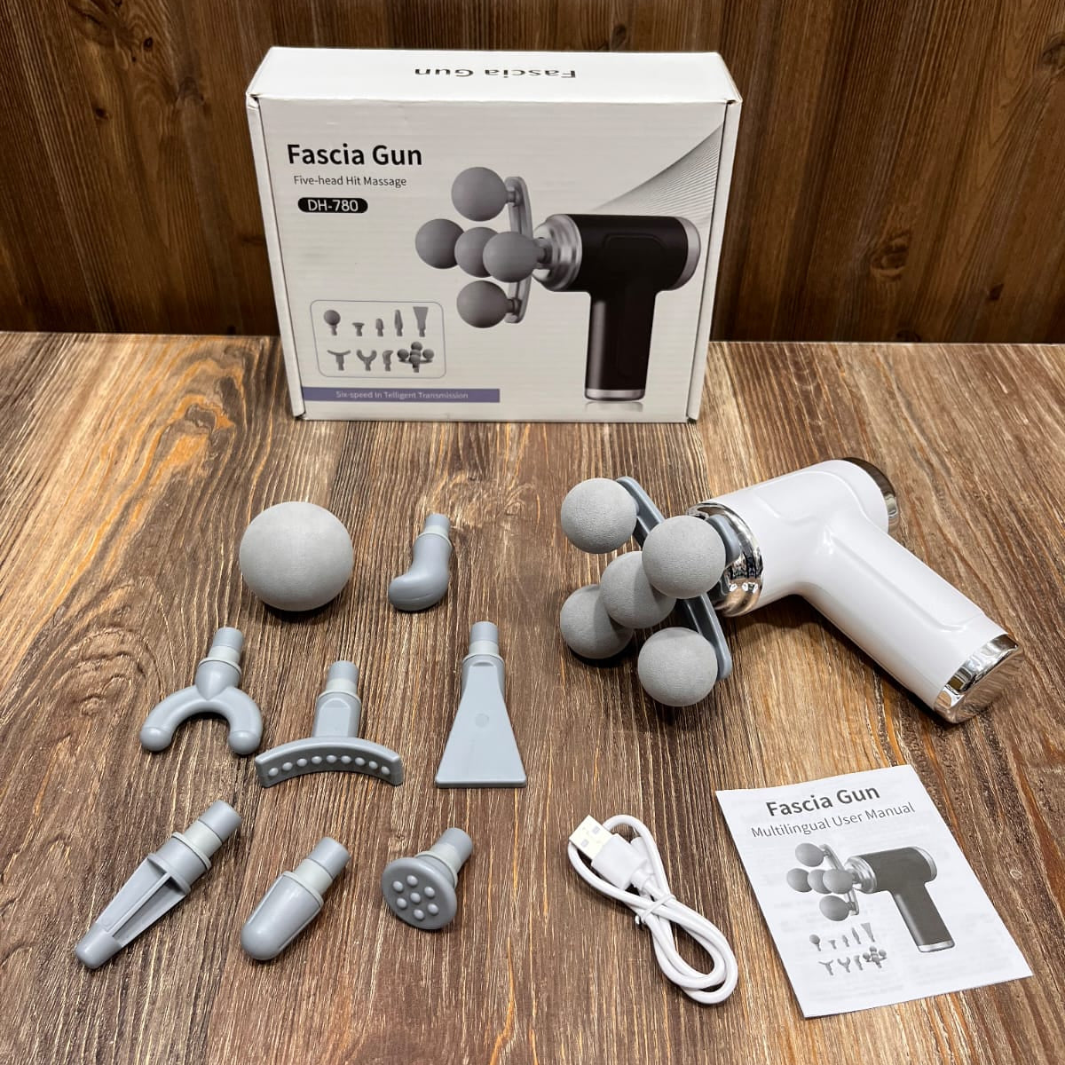 Fascia Massage Gun DH-780 (9-in-1 Deep Tissue Muscle Massager)