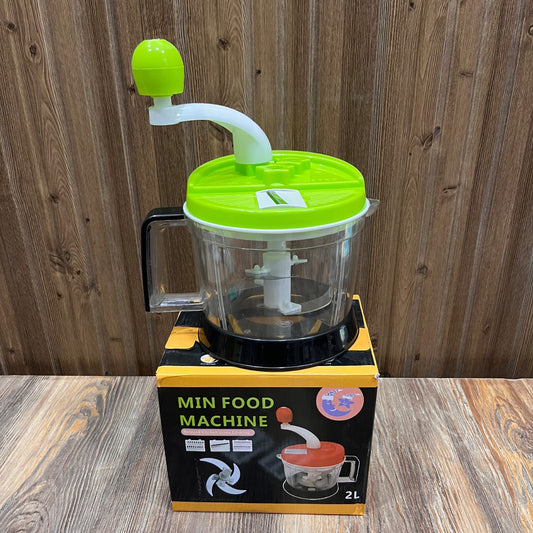 Manual Food Processor 2L (Green) – Meat Grinder, Vegetable Chopper & Dumpling Maker