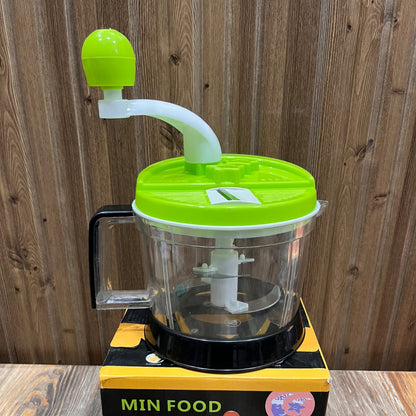 Manual Food Processor 2L (Green) – Meat Grinder, Vegetable Chopper & Dumpling Maker