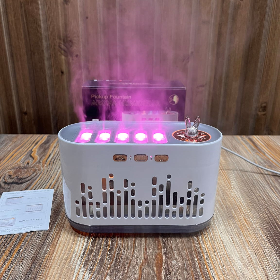 Pickup Fountain Aroma Humidifier – Multi-Jet RGB Water Fountain Design Air Humidifier