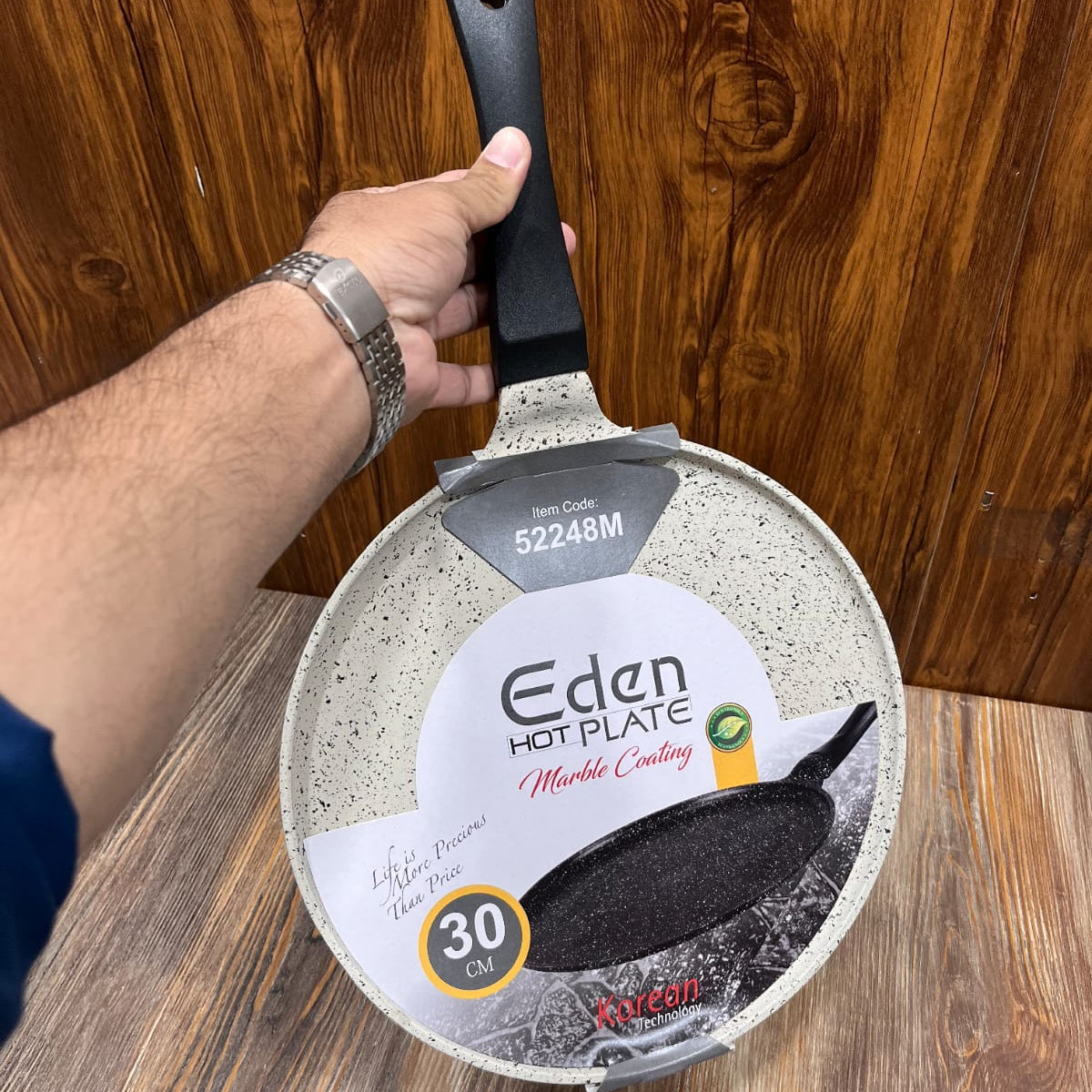 Eden Hot Plate 30cm - Marble Coating Non-Stick Korean Technology