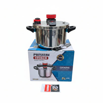 Stainless Steel Ware Pressure Cooker – 9L Big Capacity Imported, 26cm