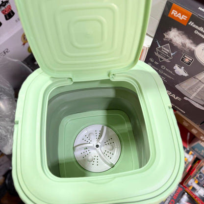 Foldable Mini Washing Machine – Portable Travel Washer with Spin Dry Basket