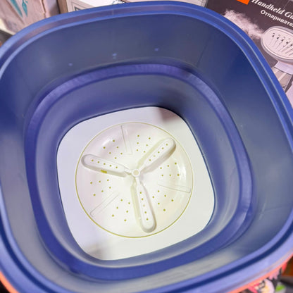 Foldable Mini Washing Machine – Portable Travel Washer with Spin Dry Basket