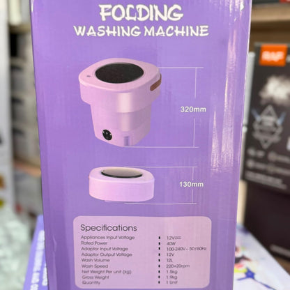Foldable Mini Washing Machine – Portable Travel Washer with Spin Dry Basket