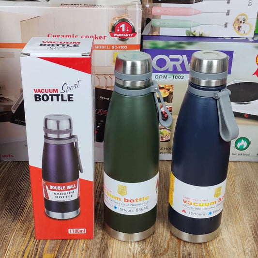 Imported Vacuum Insulated Sport Bottle – Double Wall Stainless Steel Water Bottle