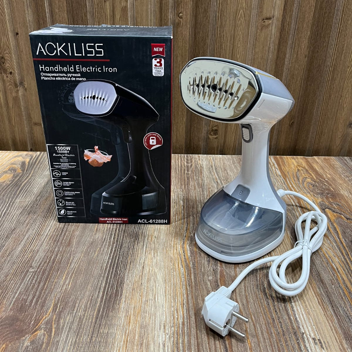 Ackiliss ACL-61288H Handheld Electric Iron & Garment Steamer - 1500W