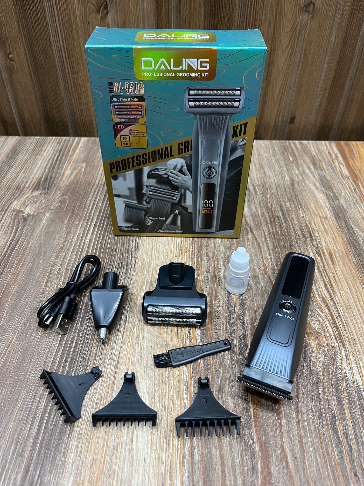 Daling DL-9503 Professional Grooming Kit - Shaver, Trimmer & Nose Trimmer