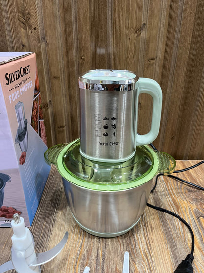 SilverCrest SC-3301 4-in-1 Food Chopper & Processor - 1200W, 3.0L