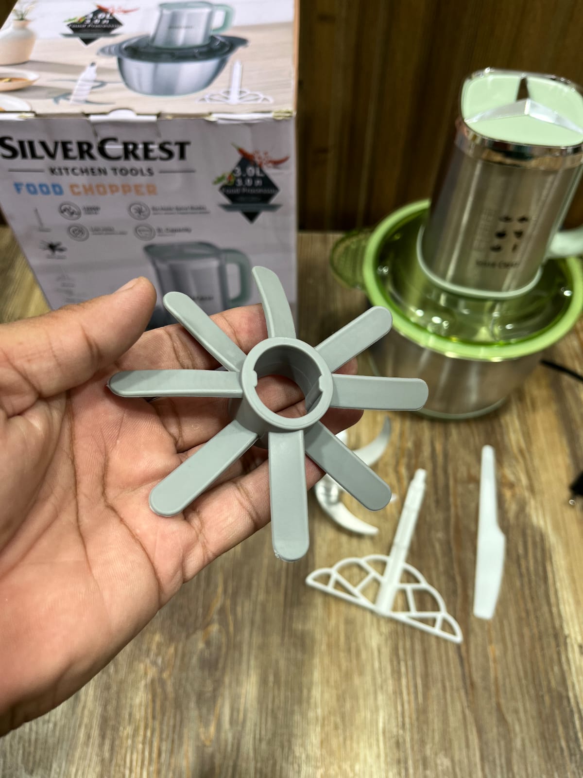SilverCrest SC-3301 4-in-1 Food Chopper & Processor - 1200W, 3.0L