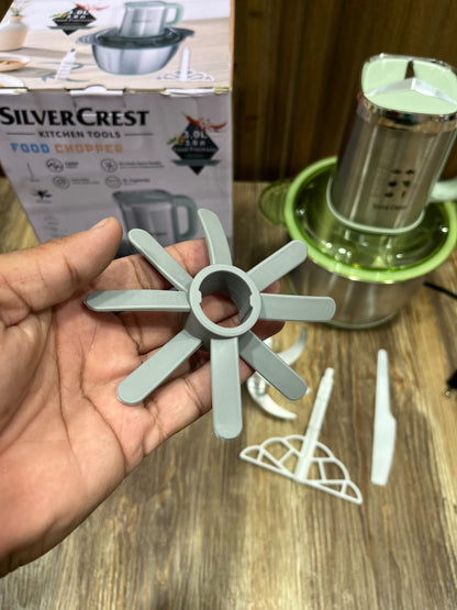 SilverCrest SC-3301 4-in-1 Food Chopper & Processor - 1200W, 3.0L
