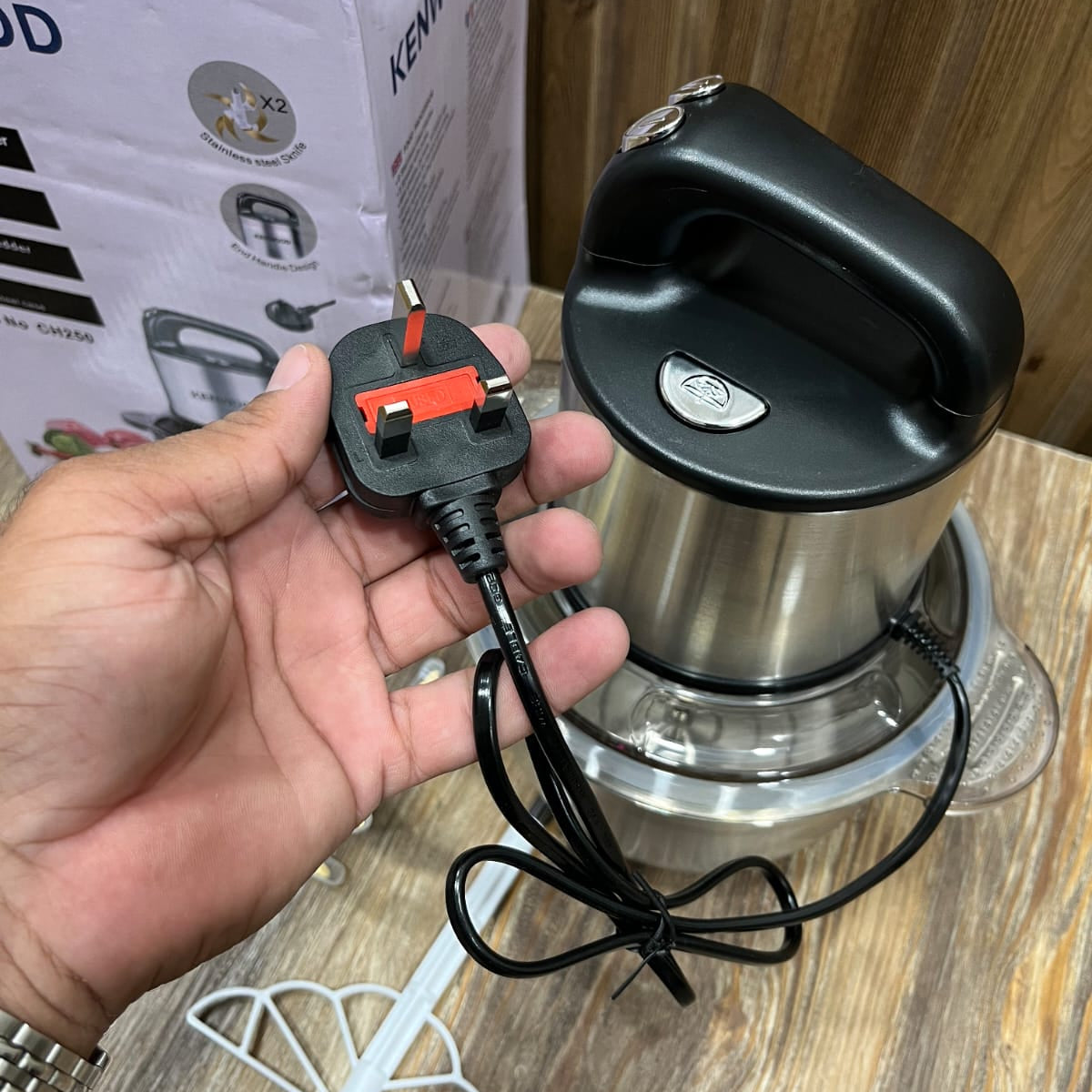 Kenwood CH250 Multifunction Food Chopper - 800W, 3L Stainless Steel Bowl